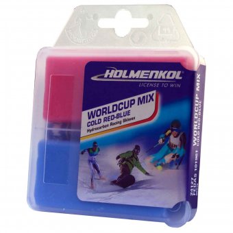 Holmenkol Worldcup Mix Cold Red-Blue Skiwax 2 x 35 g 