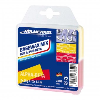 Holmenkol Basewax Mix Hot Alpha-Beta Skiwax 2 x 35 g 